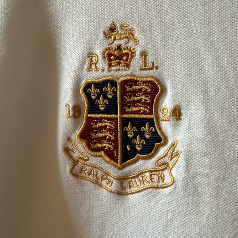 Polo Ralph‎ Lauren White Big Pony Crest Polo Shirt XXL Custom Slim Fit - Picture 4 of 11